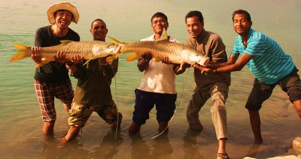 ''Fishing at Bardia National Park''